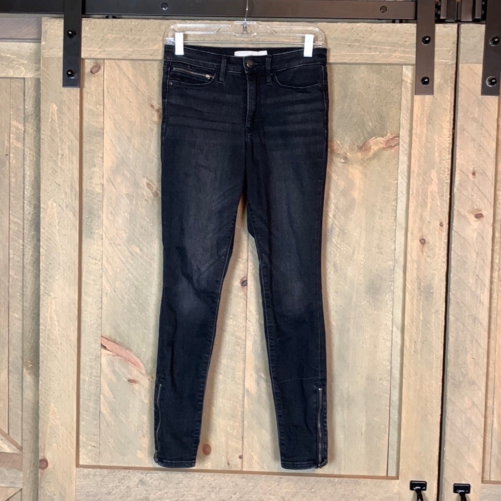 Athleta Sculptek ultra skinny jeans with leg zippers Carbon black Size 2 - Picture 5 of 15